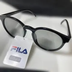 FILA ブラック ラウンドサングラス