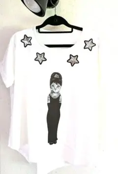 【新品❗️未使用】PETSROCK 猫デザインオードリーヘップバーン Tシャツ