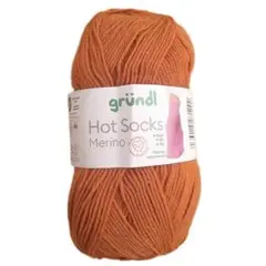 Gründl　メリノ　単色　50g　27番　カッパー