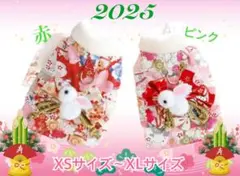 2025 お正月　着物　赤　Sサイズ