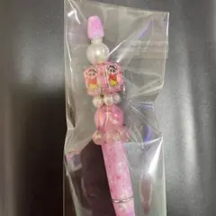しんちゃんビーズ装飾ペン ピンク