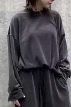 FLORENT COTTON VELOUR TOP