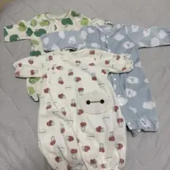 ベビー服　ロンパース　長袖　ベイマックス　くも　青リンゴ　ディズニー
