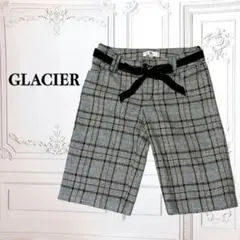 グラシア 『GLACIER』ハーフパンツ【M】 グレー グレンチェック 秋冬