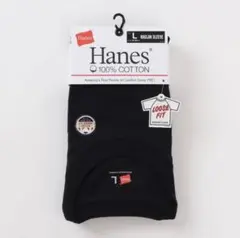 新品 Hanes LOOSE FIT ラグラン Tシャツ XL 黒 BLACK
