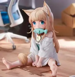 新品 うちのねこが女の子でかわいい きなこ お座りおさかなver フィギュア