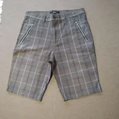 ビームス メンズ ハーフパンツ ショートパンツ 茶 チェック Ｌサイズ