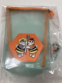 【非売品】歯ッピーオーラルサンバにゃんペーン　ポーチ&ミラーセット　モフサンド