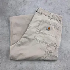 Carhartt　カーハート　ボトムス　ワークパンツ　古着　ベージュ　W37