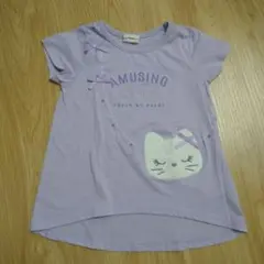 Sweet Riss ラベンダー猫Tシャツ 110