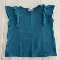 branses フリル付き青Tシャツ 90サイズ