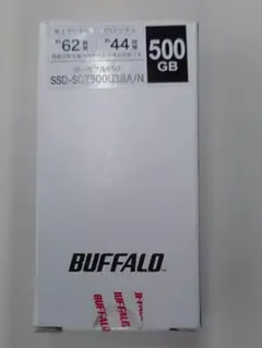 新品 BUFFALO 500GB 外付けSSD SSD-SCT500U3BA/N