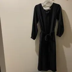ロングワンピース ブラック kbf+