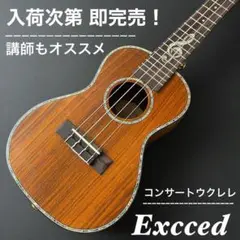 【講師オススメ】Exceed フレイムコア製コンサート・ウクレレ【工房調整】