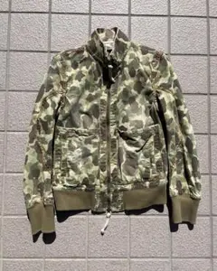 カモフラージュ ジップアップ ミリタリージャケット　リバーシブル