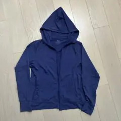 ユニクロ　カットフルジップパーカ　パープル　Lサイズ