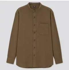 UNIQLO ユニクロ 男女兼用 フランネルスタンドカラーシャツ（長袖）
