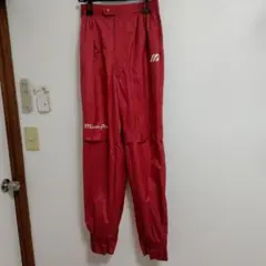 【美品】MIZUNO PRO撥水レインパンツ　Lサイズ専用サック付/日本製