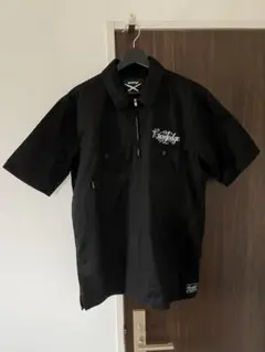 【美品】Know1edge 半袖ワークシャツ 黒