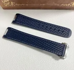 オメガ シーマスター用 互換ラバーベルト ネイビー ラグ幅20mm