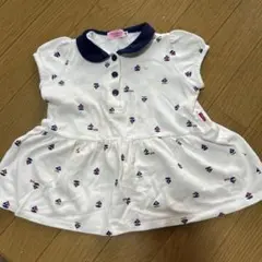 ホットビスケッツセーラー襟 ワンピース 80