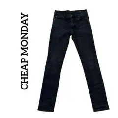 CHEAP MONDAY TIGHT BLACK スキニージーンズ 29/32