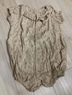 アンパサンドプレミア　ロンパース　半袖　ベージュ
