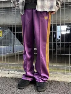 Track Pant - Poly Smooth ストレート パープル XS