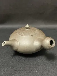 加藤財　彫　黒丸　急須 加藤財 急須 彫 黒丸