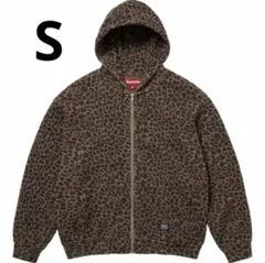 Supreme Hooded Zip Up Thermal Leopard
