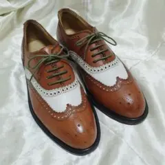 【美品】CHARLES JOURDAN フルブローグ 26.0cm