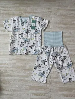 Disney baby ミッキーマウス 80cm 半袖ベビーパジャマ