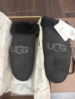 UGG ブラック ムートン手袋 22cm 新品　箱付き　箱無しで300円引