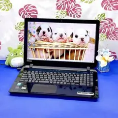 美品❗Corei7✨初期設定済＆ブルーレイ付✨東芝黒ノートPC 快適SSD 薄型