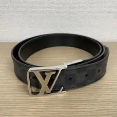 ルイヴィトン サンチュールLVシティ ダミエ M0028 リバーシブルベルト 黒