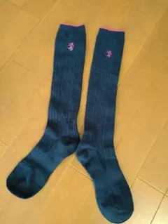 Admiral　ネイビー 　ハイソックス　２２ー２４センチ