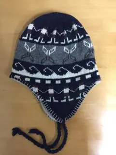 ニット帽 ネィティブ柄 SURF アウトドア スノボー
