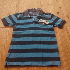 Gap Kids ポロシャツ 160cm 青黒ストライプ