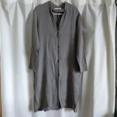 evam eva raising linen back tuck robe