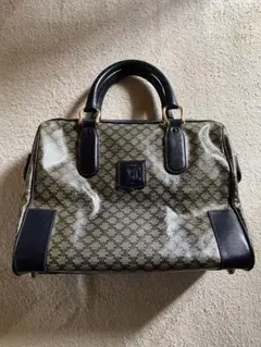 CELINE セリーヌ ミニボストン ハンドバッグ ブラックマカダム
