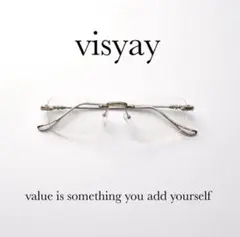 ①visyay シルバー 「愛羅武勇」クリアレンズ　サングラス