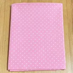 ドット　水玉　ピンク　シーチング生地　65cm