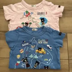 DOUBLE.B Tシャツ 2枚セット 90&80