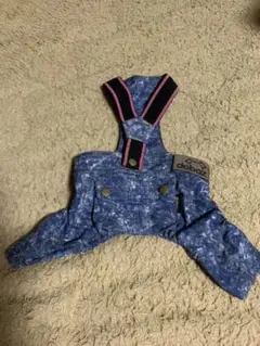 犬服、デニムサロペット、サイズS