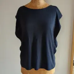 ICBネイビー ドロップショルダー Tシャツ 半袖