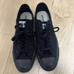 コンバース　ブラックキャンバススニーカー ローカット