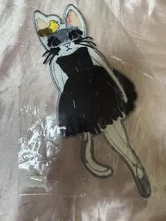 猫と小鳥のワッペン23cm