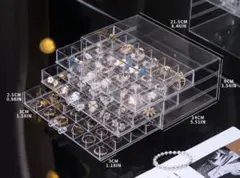 多段式アクリルアクセサリー収納ボックス