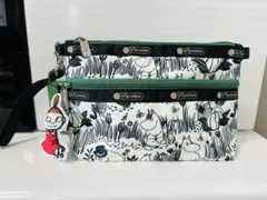 レスポートサック　ムーミン　 2段ポーチ