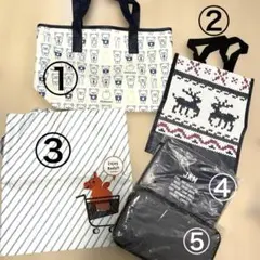 リラックマ　トートバッグ他　５点まとめ売り